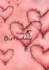 hearts pink Card 25929 created by andersonartstudio
