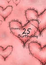 hearts Cute Birthday Card 25931 created by andersonartstudio
