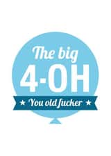 NSFW Birthday Card - 40th created by Cookie Design