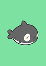 kawaii whale Just because... Card 5842 created by peppermintpopuk