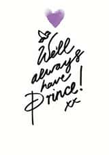 Prince Male Just because... Card 3269 created by Ashleigh Arthur