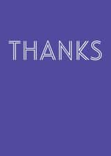 Thanks thankyou Thank You Card 26477 created by Sonia Nicolson