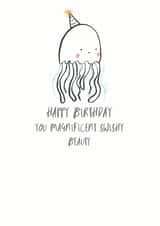 You magnificent swishy birthday card created by Louise Wright