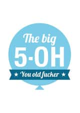 fifty 50 Birthday Card 4070 created by Cookie Design