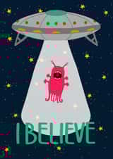 alien ufo Just because... Card 6112 created by Hannah Stevens