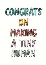 congrats Typography New Baby Card 5230 created by Veronica Dearly