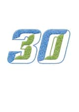 30 stitched Birthday Card 28159 created by Gellie Design