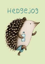 hedgehog hedgejog Humour Card 1124 created by Sophie Corrigan