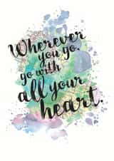 travel bonvoyage Good Luck Card 5451 created by Bookishly