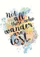 travel bon Just because Card 5452 created by Bookishly