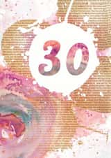 birthday 30 Birthday Card 27775 created by Bookishly