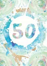 birthday milestone Birthday Card 5455 created by Bookishly