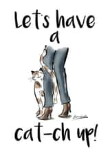 cat catch Thinking of you Card 28290 created by Beresfordo