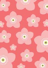 flower pattern Just because... Card 28541 created by 1790 Cards