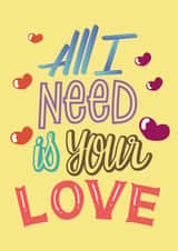 love lettering Valentines Day Card 22138 created by Omar Calvario