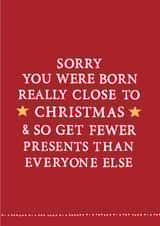 funny fewer Christmas Card 26267 created by Zoe Brennan