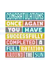 Birthday Card For Friend - Another Rotation Around The Sun created by SixElevenCreations