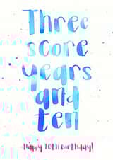 70th seventy Birthday Card 3762 created by Wink Design - Michelle Roberts