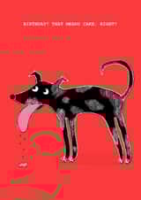 dog birthday Birthday Card 27533 created by Corrina Rothwell