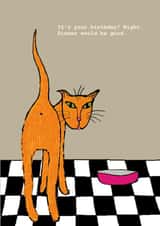 birthday cat Birthday Card 5172 created by Corrina Rothwell