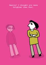 pink funny Humour Card 5176 created by Corrina Rothwell