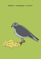 Funny Birthday Card - For Foodies - Instagram created by Corrina Rothwell