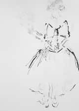 Ballerina Sketch Card 22569 created by Adeeba Faheem