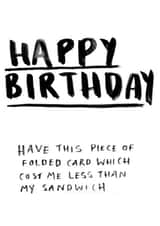 happy birthday Card 23444 created by Hannah Venables