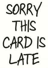 belated birthday Birthday Card 6364 created by So Yeah Stuff