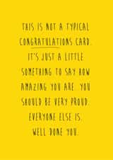 congratulations you're-amazing Exams Card 3955 created by Coulson Macleod