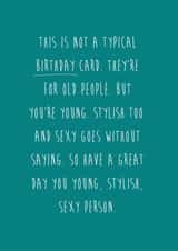 birthday typography Birthday Card 3961 created by Coulson Macleod