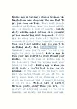 40th middleage Birthday Card 3963 created by Coulson Macleod