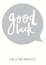 goodluck luck Good Luck Card 4988 created by Art + Ace Studio