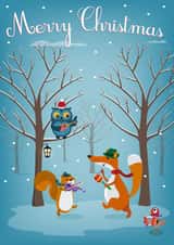 woodland xmas Christmas Card 22301 created by Jon Higham