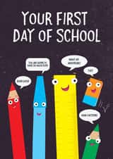 School first Good Luck Card 2463 created by Louise Gardner