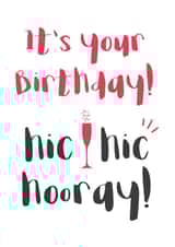 birthday champagne Birthday Card 3763 created by Wink Design - Michelle Roberts