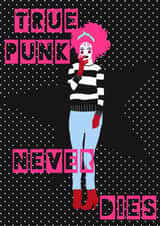 Punk Music Just because Card 28119 created by What's Your Vintage?