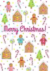 christmas gingerbread Christmas Card 28502 created by Hazel Fisher Creations