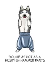 hot husky Valentines Day Card 26351 created by Tessa Cheung
