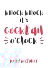 cocktail birthday Birthday Card 3766 created by Wink Design - Michelle Roberts