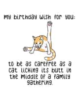 cats funny Birthday Card 4592 created by PaperFreckles