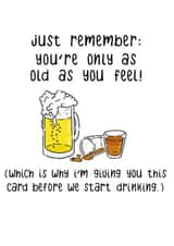 beer booze Birthday Card 26970 created by PaperFreckles