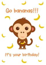 bananas birthday Birthday Card 27823 created by Made by Man