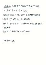 sorry pissed Sorry Card 6478 created by Redback Cards