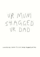 shagged joke Birthday Card 28765 created by Redback Cards