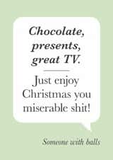 Send your grumpy friend this funny Christmas card - Grinch - Hates Christmas created by Cookie Design