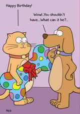 Funny cartoon Birthday Card 6759 created by Nick Hannaford-Hill