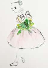 Girl Ballerina Just because Card 22570 created by Adeeba Faheem