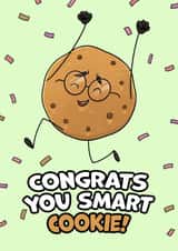 Smart cookie congratulations card created by Easel & Bear
