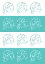 blue white Christmas Card 28677 created by So Yeah Stuff